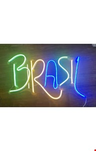 Letreiro em Led - Brasil / Futebol 35cmL 20cmA Letreiro em Led - Brasil / Futebol 35cmL 20cmA
