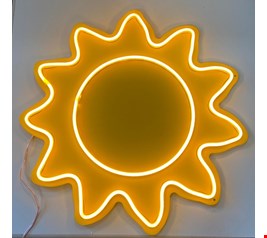 Led Sol Luz Amarela 45cmA 45cmL