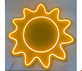 Led Sol Luz Amarela 45cmA 45cmL