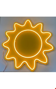 Led Sol Luz Amarela 45cmA 45cmL