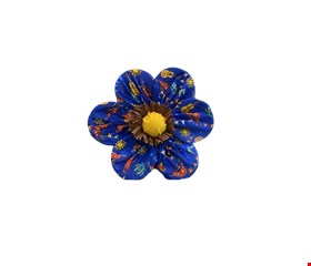 Temático São João - Flor de Tecido Azul 40cm