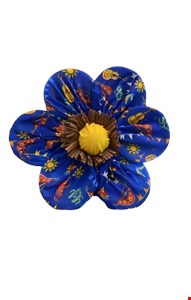Temático São João - Flor de Tecido Azul 40cm