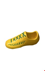 Temático-Futebol Chuteira Cerâmica Amarela M Temático-Futebol Chuteira Cerâmica Amarela M