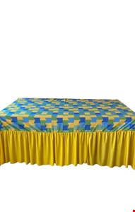 Toalha Mesa Bandeirola com Babado Cores do Brasil 5,10mL