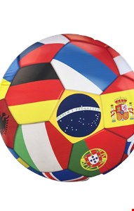 Painel redondo tecido sublimado COPA futebol Bandeiras 1,50mD