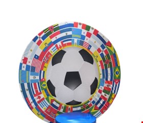 Painel Redondo Tecido Sublimado - Copa / Futebol / Bola / Países 1,50cmD