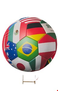 Painel Redondo Tecido Sublimado - Bandeiras Copa Futebol 1,50mD