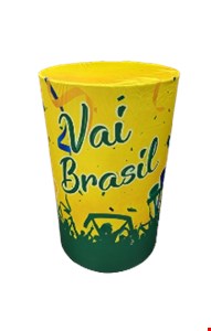 Capa cilindro tecido Brasil Futebol Vai Brasil 80cmA x 50cmD