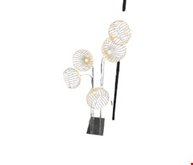 Luminária Cúpulas Flor Prata de LED chão 1,20mA Luminária Cúpulas Flor Prata de LED chão 1,20mA