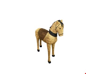 Temático Fazendinha- Cavalo de Resina Marrom 25cmA