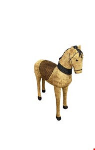 Temático Fazendinha- Cavalo de Resina Marrom 25cmA