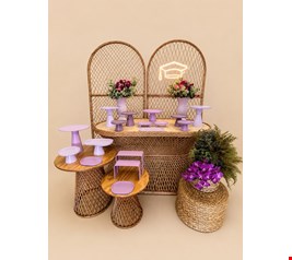 Decoração Adulto - Formatura Roxo e Lilas