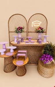 Decoração Adulto - Formatura Roxo e Lilas