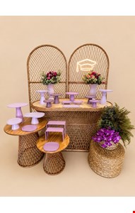 Decoração Adulto - Formatura Roxo e Lilas