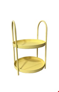 Suporte Redondo Duplo Amarelo Candy 30cmA 20cmL Suporte Redondo Duplo Amarelo Candy 30cmA 20cmL