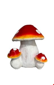 Temático Jardim - Cogumelo de Resina M 18cmL