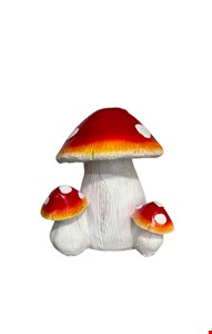 Temático Jardim - Cogumelo de Resina M 18cmL Temático Jardim - Cogumelo de Resina M 18cmL