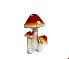Temático Jardim - Cogumelo de Resina M 11cmL
