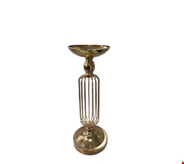 Castiçal Dourado 44cmA 15cmD