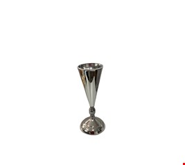 Vaso Cone Prata 31cmA 11cmD Vaso Cone Prata 31cmA 11cmD