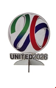 Temático Futebol - Placa United 2026 / Copa P