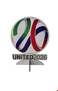 Temático Futebol - Placa United 2026 / Copa P