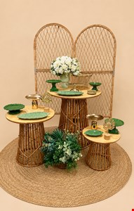 Kit Adulto Luxo - Vime Verde e Dourado I