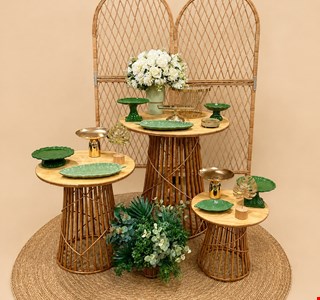 Kit Adulto Luxo - Vime Verde e Dourado I
