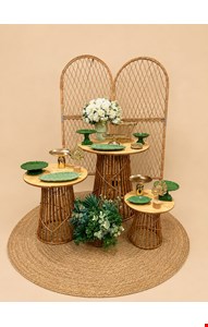 Kit Adulto Luxo - Vime Verde e Dourado I Kit Adulto Luxo - Vime Verde e Dourado I