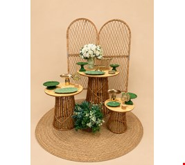 Kit Adulto Luxo - Vime Verde e Dourado I Kit Adulto Luxo - Vime Verde e Dourado I