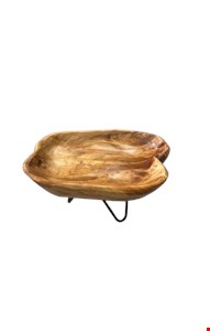 Suporte Madeira Orgânica com Pé de Ferro Triangular 24cmC 12cmA Suporte Madeira Orgânica com Pé de Ferro Triangular 24cmC 12cmA
