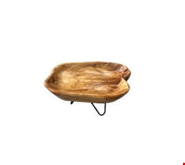 Suporte Madeira Orgânica com Pé de Ferro Triangular 24cmC 12cmA Suporte Madeira Orgânica com Pé de Ferro Triangular 24cmC 12cmA