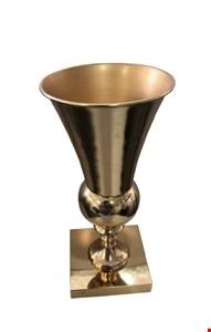 Vaso Taça Redondo Balaustre Dourado 33cmA Vaso Taça Redondo Balaustre Dourado 33cmA
