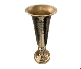 Vaso Taça Dourado 47cmA 17cmD