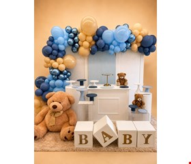 Decoração- Chá de Bebê Azul com Branco IV