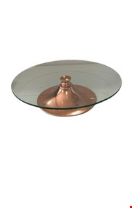 Boleira Vidro Rosê 30cmD 7cmA Boleira Vidro Rosê 30cmD 7cmA