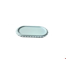 Bandeja Pétala Azul Bebê 26cmL 13cmD
