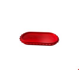 Bandeja Pétala Vermelho 26cmL 13cmD