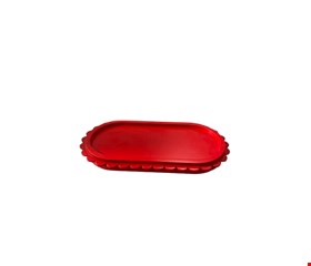 Bandeja Pétala Vermelho 26cmL 13cmD