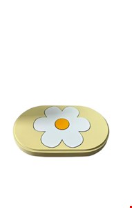 Bandeja Margarida Amarelo Candy 20cmL 12cmD