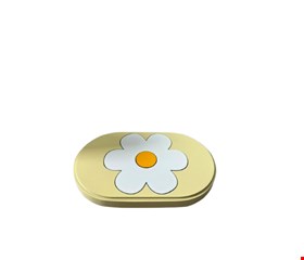 Bandeja Margarida Amarelo Candy 20cmL 12cmD 