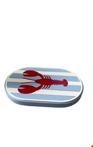 Bandeja Lagosta Azul Bebê 20cmL 12cmD