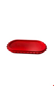Bandeja Pétala Vermelho 26cmL 13cmD Bandeja Pétala Vermelho 26cmL 13cmD