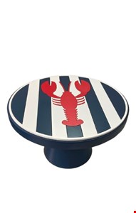 Suporte Mdf  Lagosta  Azul Marinho 23cmD 14cmA