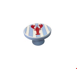 Suporte Mdf Lagosta Azul Bebê 18cmD 11cmA 