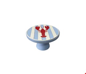 Suporte Mdf Lagosta Azul Bebê 23cmD 14cmA 