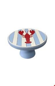 Suporte Mdf Lagosta Azul Bebê 23cmD 14cmA Suporte Mdf Lagosta Azul Bebê 23cmD 14cmA