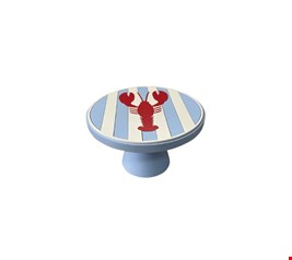 Suporte Mdf Lagosta Azul Bebê 23cmD 14cmA Suporte Mdf Lagosta Azul Bebê 23cmD 14cmA