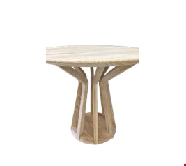 Mesa redonda madeira pinus Raízes 80cmA e 1mD