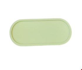 Bandeja Laqueada Oval MDF Amarela Candy G Bandeja Laqueada Oval MDF Amarela Candy G